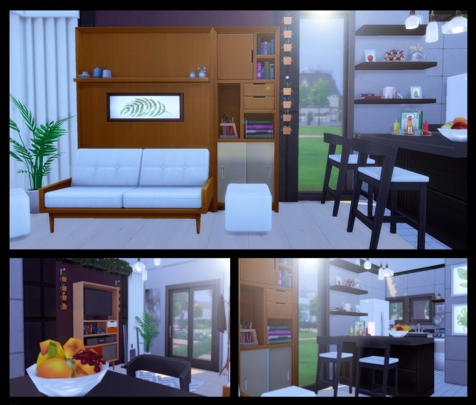 Sims 4 Tiny Modern House at Lily Sims