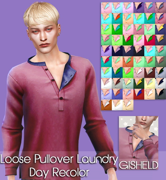 Sims 4 Loose Pullover Laundry Day Recolor at Gisheld