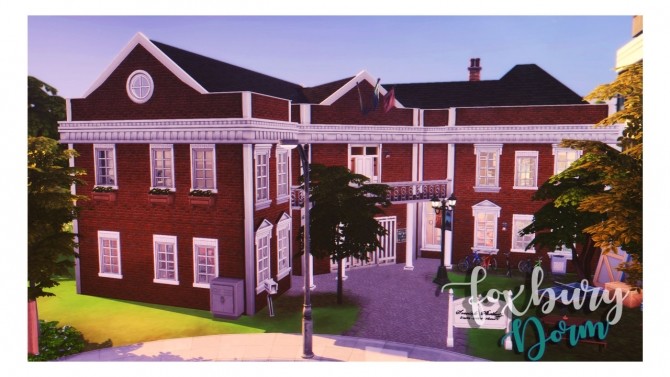 Sims 4 Foxbury Dorm at Wiz Creations