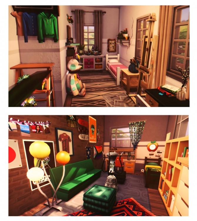 Sims 4 Foxbury Dorm at Wiz Creations