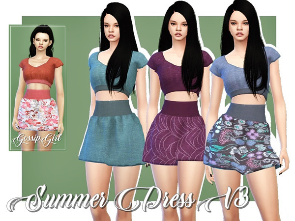 Sims 4 Summer Dress V3 by GossipGirl S4 at TSR