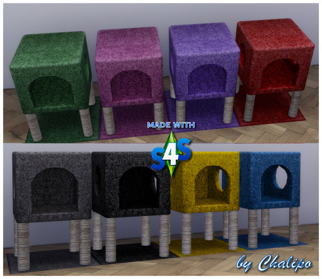 Sims 4 Small cat scratching post by Chalipo at All 4 Sims