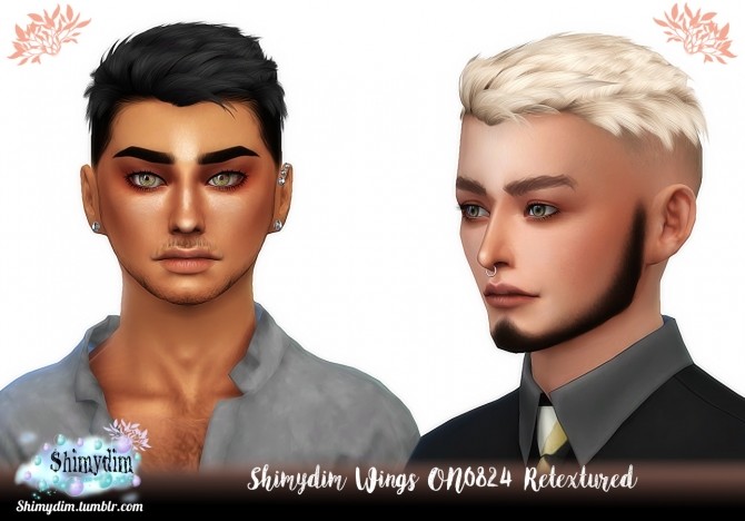 Sims 4 Wings ON0824 Hair Retexture Naturals + Unnaturals at Shimydim Sims
