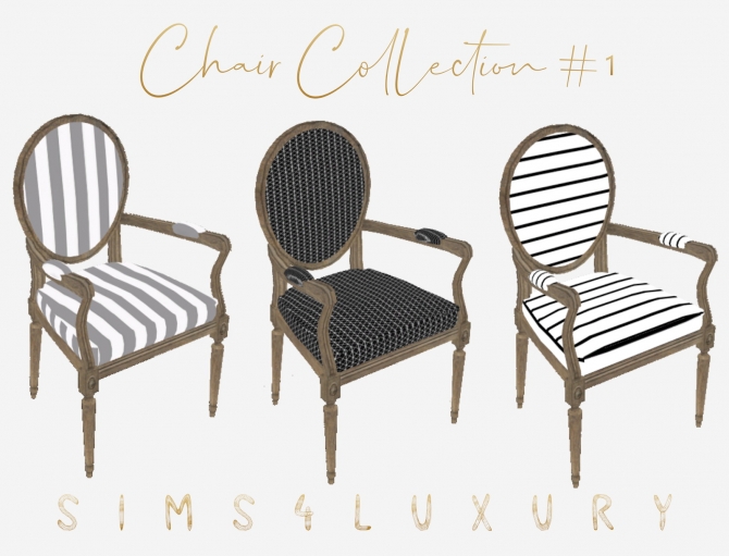 Chair Collection 1 at Sims4 Luxury » Sims 4 Updates