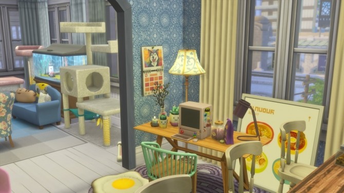 Sims 4 Animal Lover’s Apartment at GravySims
