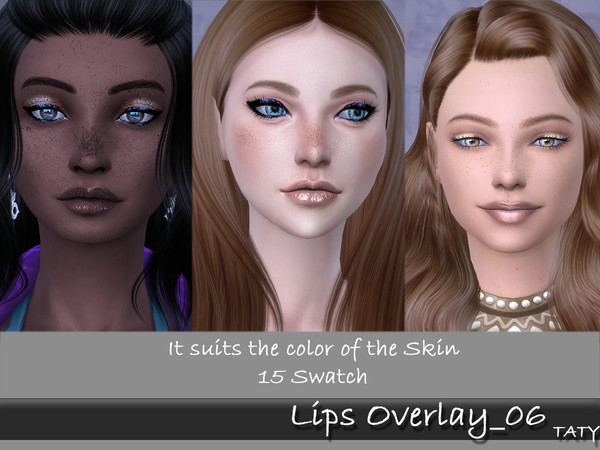 Sims 4 Lips Overlay 06 by tatygagg at TSR