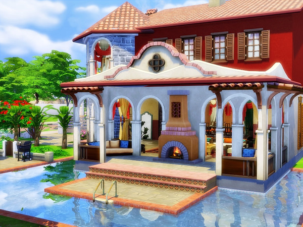 spanish style house download sims 4