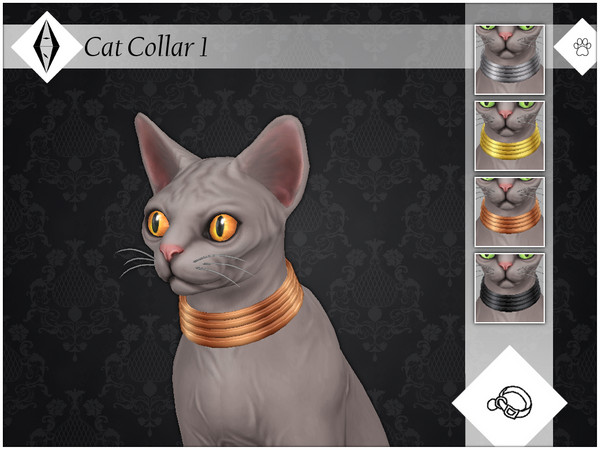 Sims 4 Cat Collar 1 by AleNikSimmer at TSR