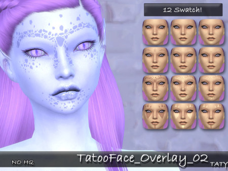 Tatoo Face Overlay 02 by tatygagg at TSR