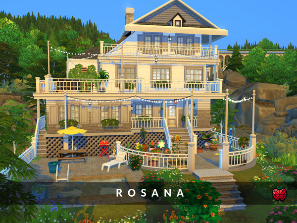 Sims 4 Rosana house by melapples at TSR