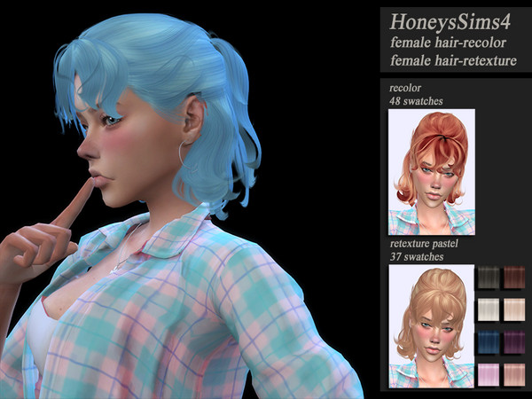Female Hair Recolor Retexture Wings On0918 By Honeyssims4 At Tsr Sims