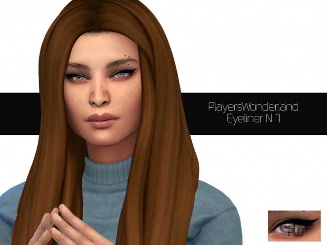 Sims 4 Eyeliner N 7 at PW’s Creations