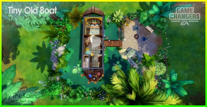 Sims 4 Tiny Old Boat at Kalino