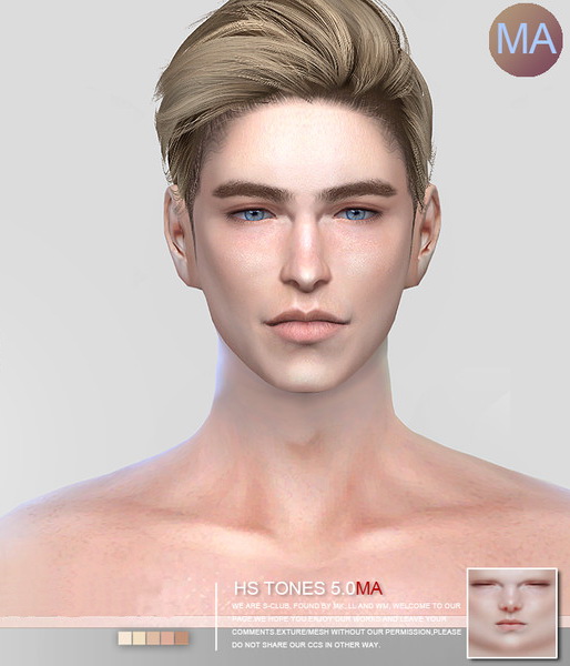 HS5.0 skintones MA by S-Club WMLL at TSR » Sims 4 Updates