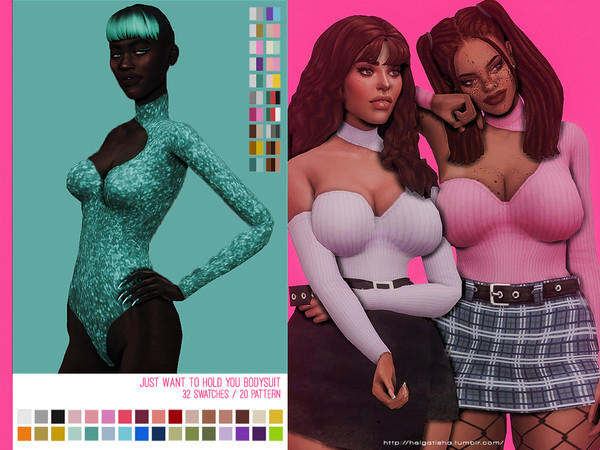 Sims 4 Just Want To Hold You Bodysuit by HelgaTisha at TSR