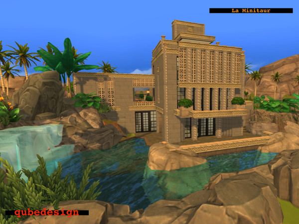 Sims 4 La Minitaur house by QubeDesign at TSR