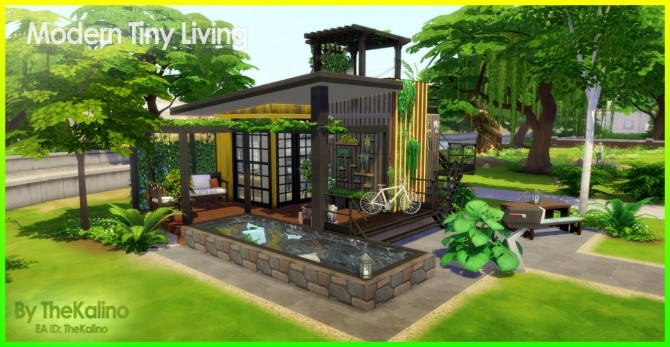 Sims 4 Modern Tiny Living Home at Kalino