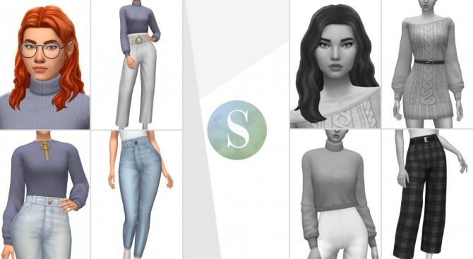 Sims 4 SOGUE WINTER EDITION SET collaboration at Vikai