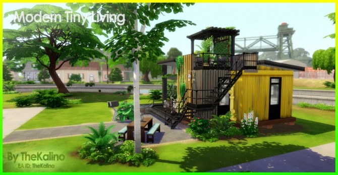 Sims 4 Modern Tiny Living Home at Kalino