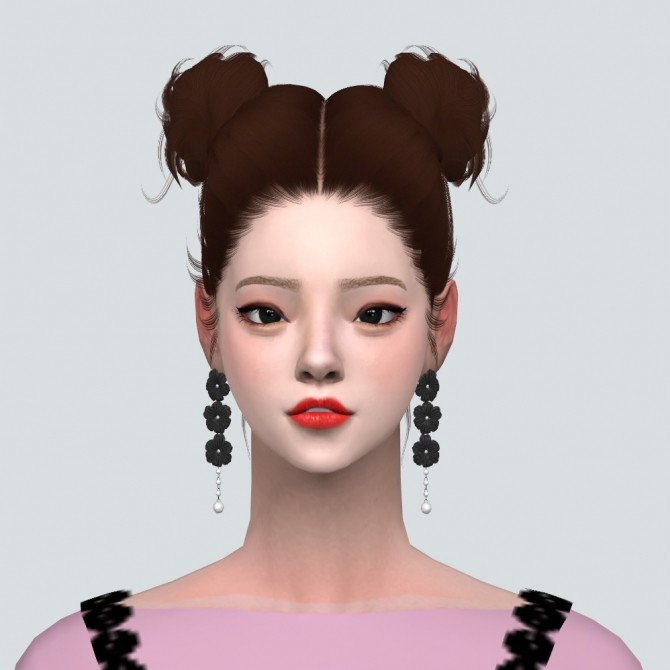 Sims 4 Elegance 3 Flower Pearl Earrings at Marigold