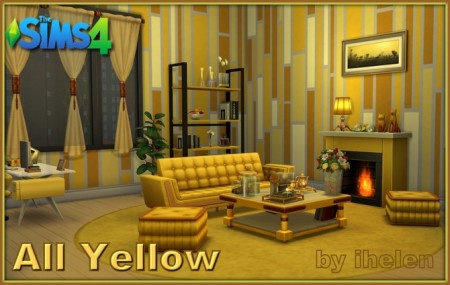 All Yellow studio by ihelen at ihelensims