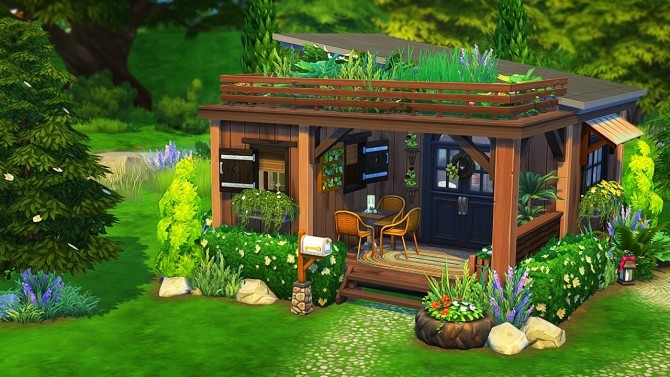 Sims 4 TINY OFF THE GRID HOUSE at Aveline Sims
