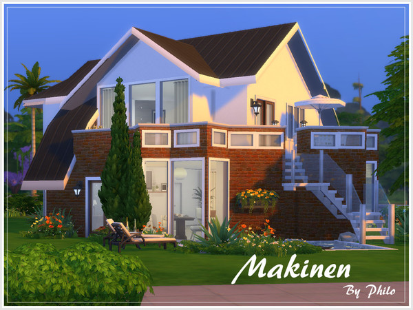 Sims 4 Makinen house by philo at TSR