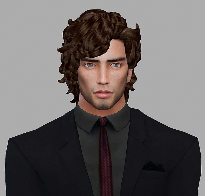 Sims 4 Updates: HoangLap’s Sims - Hairstyles : Sebastian Bach nat...