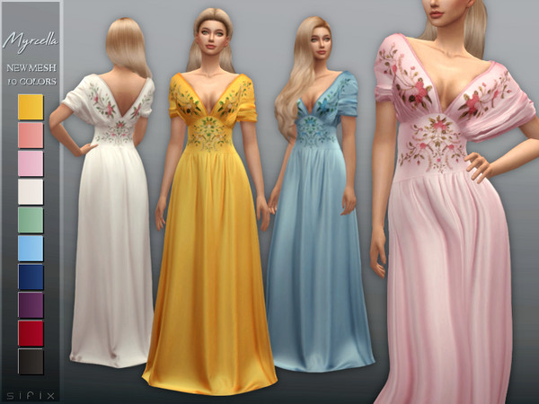 Sims 4 Myrcella Dress by Sifix at TSR