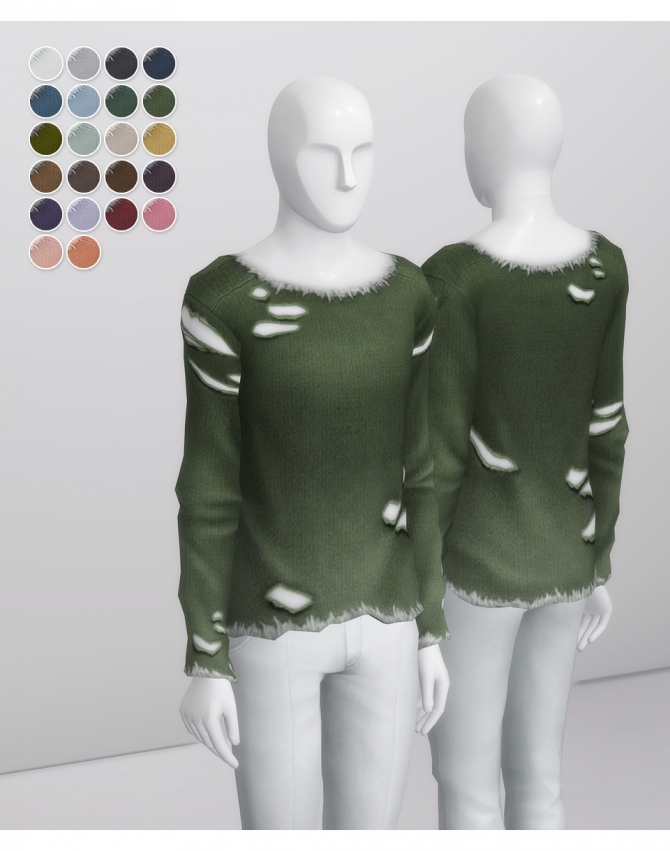 Vintage Sweatshirt M at Rusty Nail » Sims 4 Updates