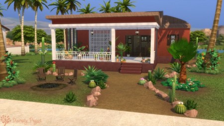 African Bungalow at Sims 4 Diversity Project