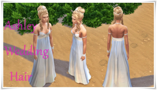 Sims 4 Ashley Wedding Hair at Birksches Sims Blog