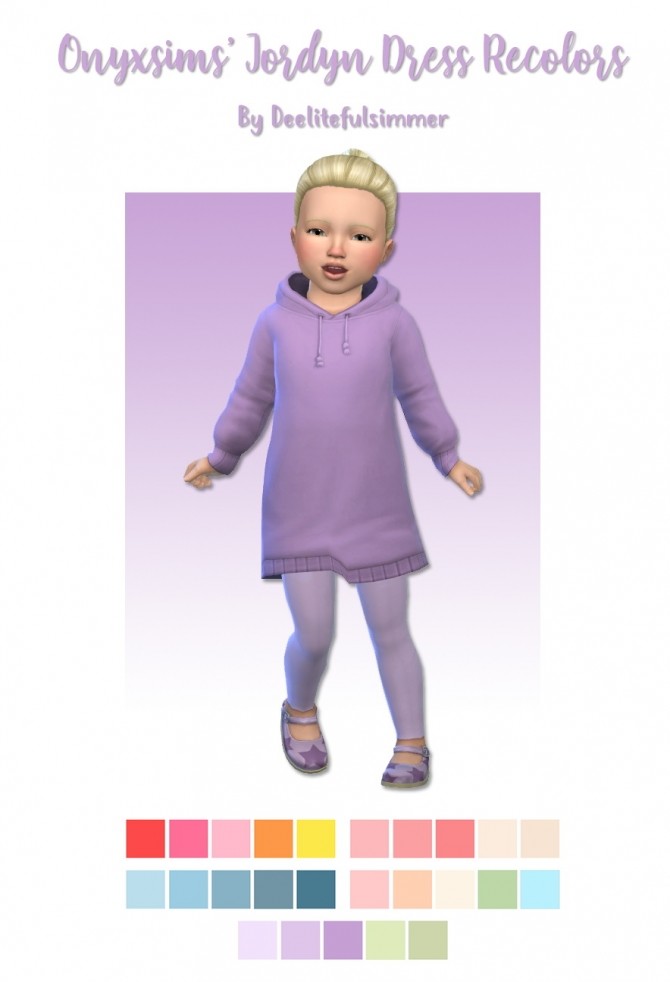 OnyxSims' Jordyn dress recolors at Deeliteful Simmer » Sims 4 Updates