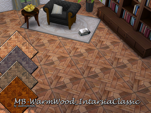 Sims 4 MB Warm Wood Intarsia Classic by matomibotaki at TSR
