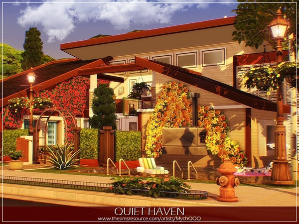 Sims 4 Quiet Haven house by MychQQQ at TSR