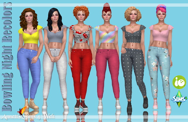 Sims 4 Bowling Night Recolors Part 1 at Annett’s Sims 4 Welt