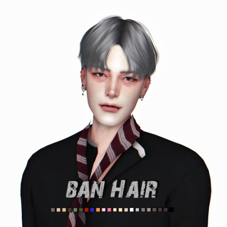 Ban Hair at Lemon Sims 4