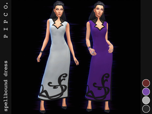 Sims 4 Spellbound dress by Pipco at TSR