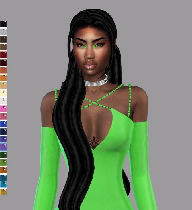 Sims 4 Kiss Hair Dreds Recolor at Teenageeaglerunner