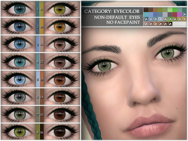 Sims 4 Natural eye colors 07 NON DEFAULT by BAkalia at TSR