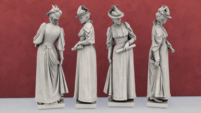 Sims 4 Statue of A Lady by Bissen by TheJim07 at Mod The Sims