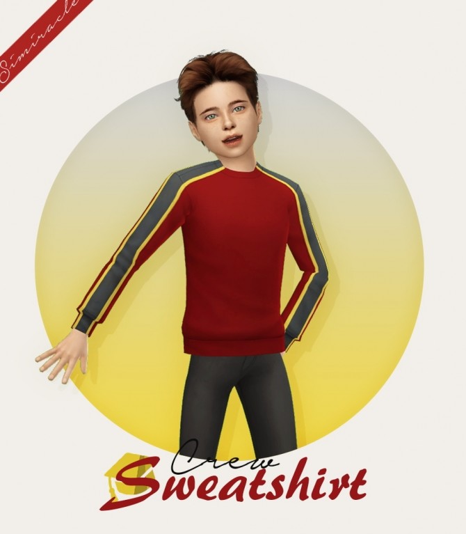 Sims 4 Crew Sweatshirt Kids Version at Simiracle