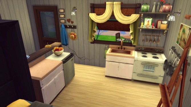 Sims 4 Ouistiti tiny house by Angerouge at Studio Sims Creation