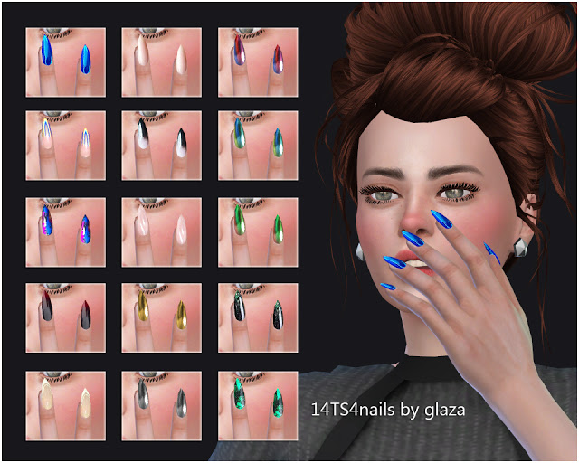 Sims 4 Nails 14 at All by Glaza