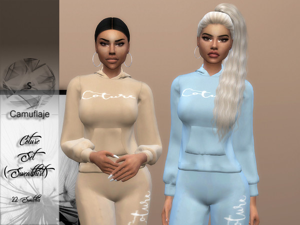 Sims 4 Coture Sweatshirt by Camuflaje at TSR
