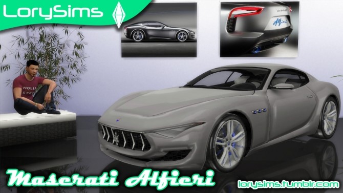 Sims 4 Maserati Alfieri Concept at LorySims