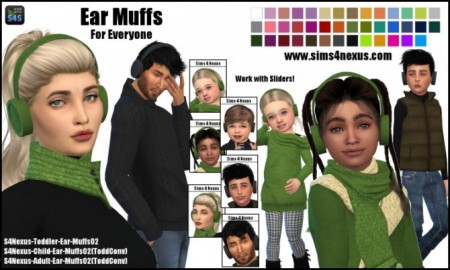 Ear Muffs by SamanthaGump at Sims 4 Nexus