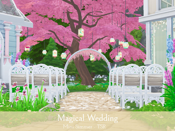 Sims 4 Magical Wedding venue by Mini Simmer at TSR