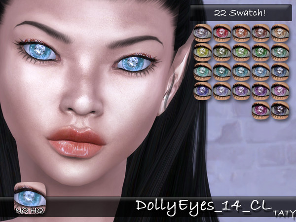 Sims 4 Dolly Eyes 14 CL by tatygagg at TSR