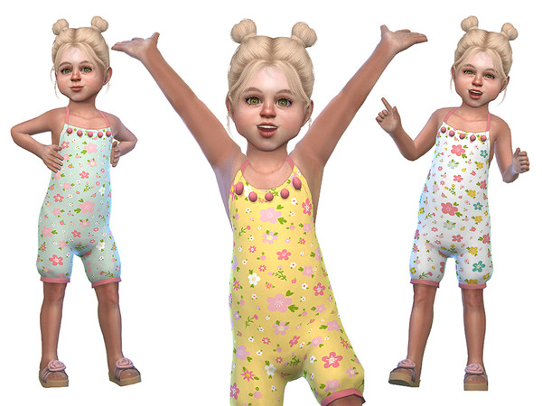 Sims 4 Romper for Toddler Girls 02 by Little Things at TSR